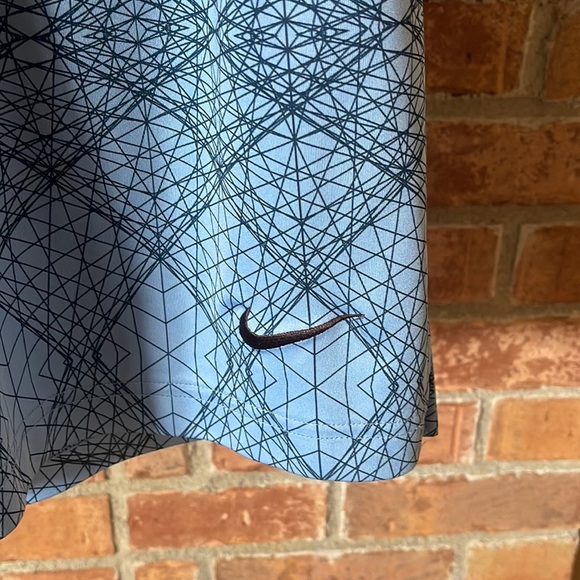 Nike Blue Patterned Long Athletic Shorts - Picture 3 of 6